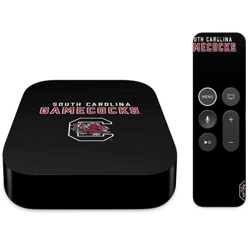 University of South Carolina Gamecocks Black Apple TV Skin